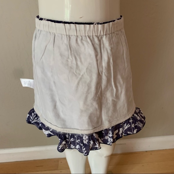 OSCAR DE LA RENTA Girls Cotton Poplin Bird Print Skirt Elastic Waist Ruffle Hem - Picture 16 of 16